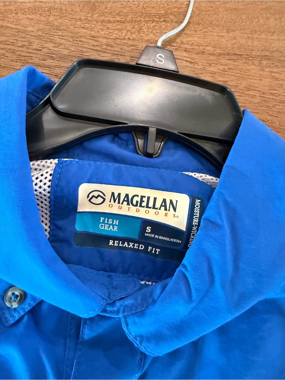 Magellan Outdoors Men's Performance Fishing Shirt - Blue - Picture 2 of 2
